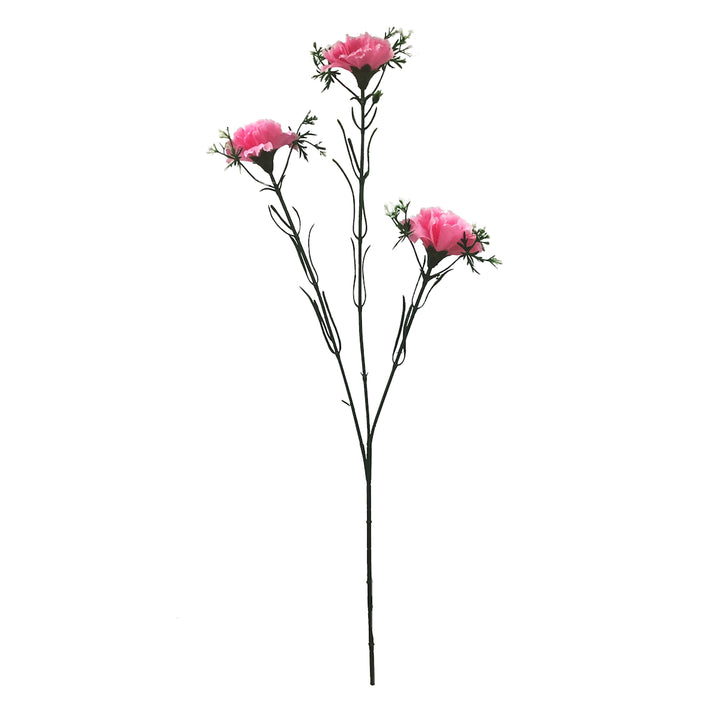 造花カーネーションスプレーホワイトラベンダーピンク