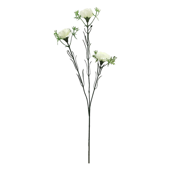 造花カーネーションスプレーホワイトラベンダーピンク