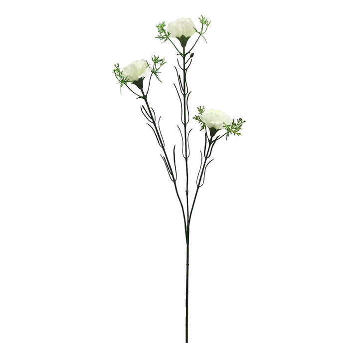 造花カーネーションスプレーホワイトラベンダーピンク