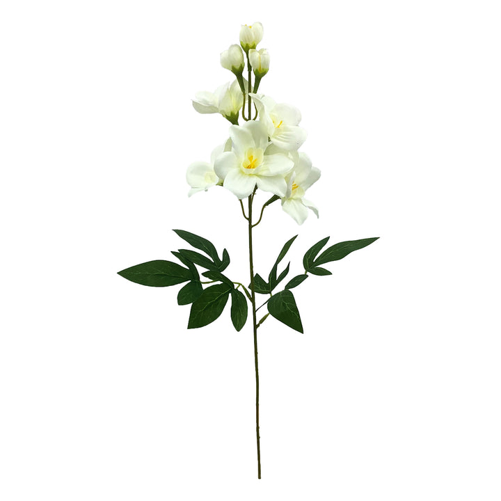 造花デルフィニウムスプレーホワイトライラック