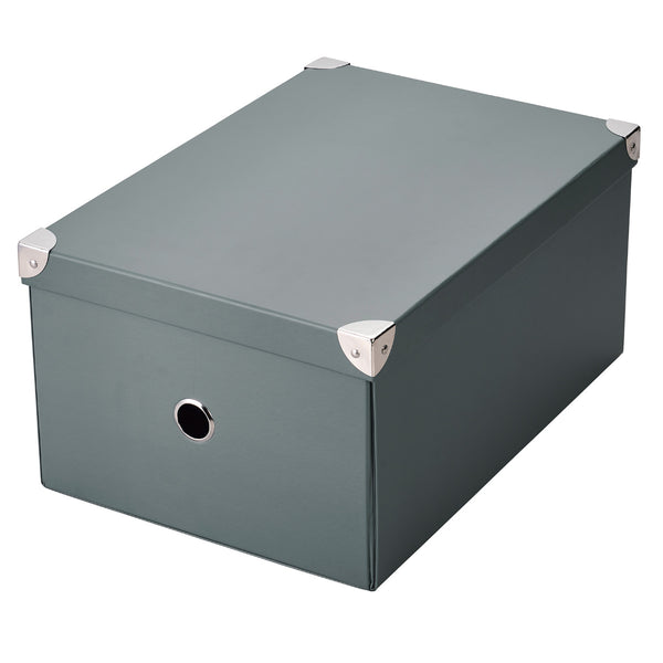 収納ボックスストレージパルプボックスLふた付き幅27×奥行28×高さ18cm