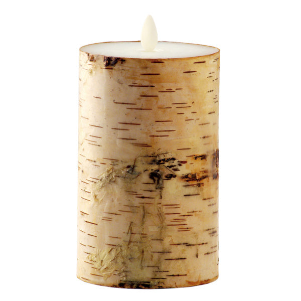 キャンドルLEDLUMINARAルミナラバーチピラー3.5×6インチゆらぎ