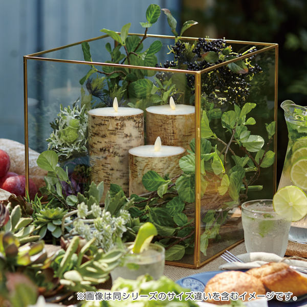 キャンドルLEDLUMINARAルミナラバーチピラー3.5×6インチゆらぎ