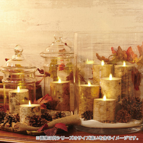 キャンドルLEDLUMINARAルミナラバーチピラー3.5×6インチゆらぎ