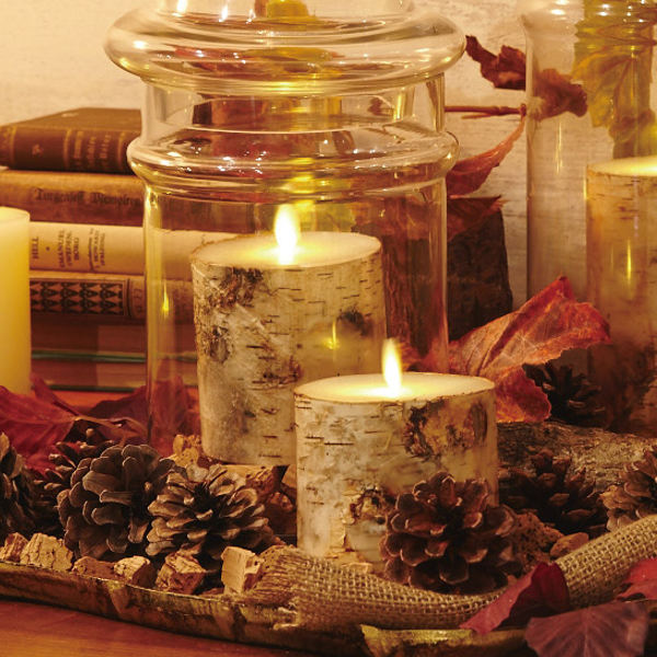 キャンドルLEDLUMINARAルミナラバーチピラー3.5×4インチゆらぎ