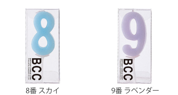 ナンバーキャンドルろうそく数字パステル