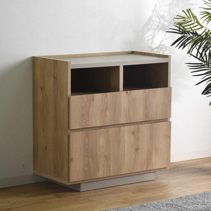 チェスト幅80cm北欧モダン日本製完成品