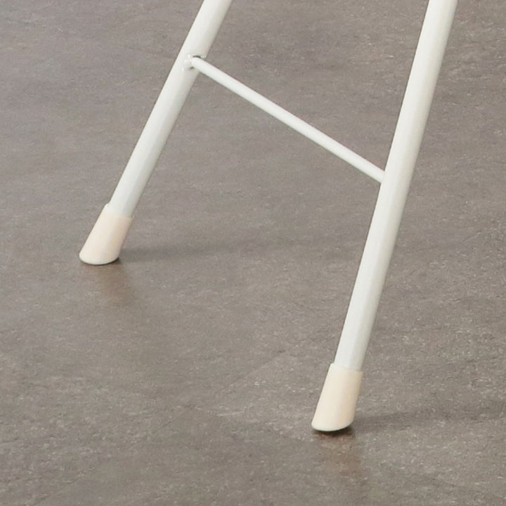 折りたたみ椅子座面高48.5cmドーナツクッション背もたれ付スイーツチェア