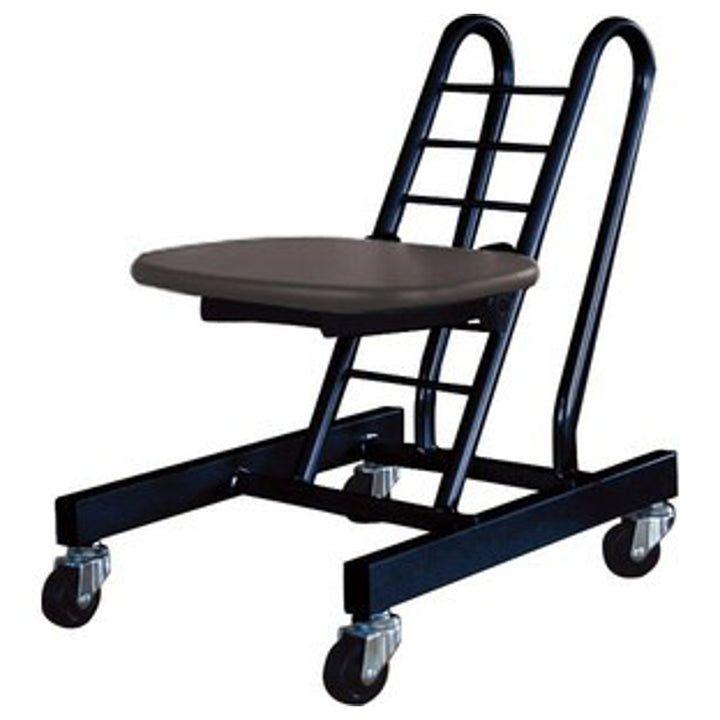 作業椅子キャスター付き高さ調節6段階調節ムーブスマート天然木座面タイプ