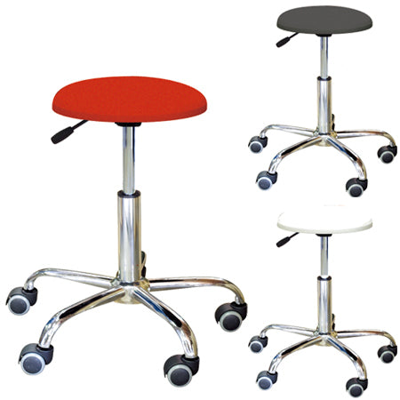 スツール座面高46.1～59.1cmキャスター付き昇降式ブランチクッションスツール日本製