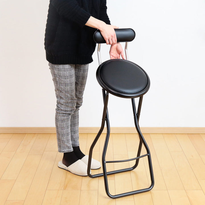 折りたたみ椅子座面高60cmキャプテンチェアハイタイプ