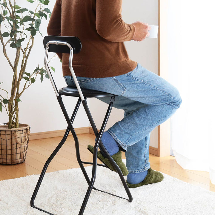 折りたたみ椅子座面高60cmキャプテンチェアハイタイプ