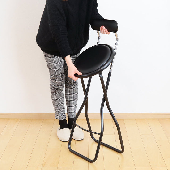 折りたたみ椅子座面高60cmキャプテンチェアハイタイプ