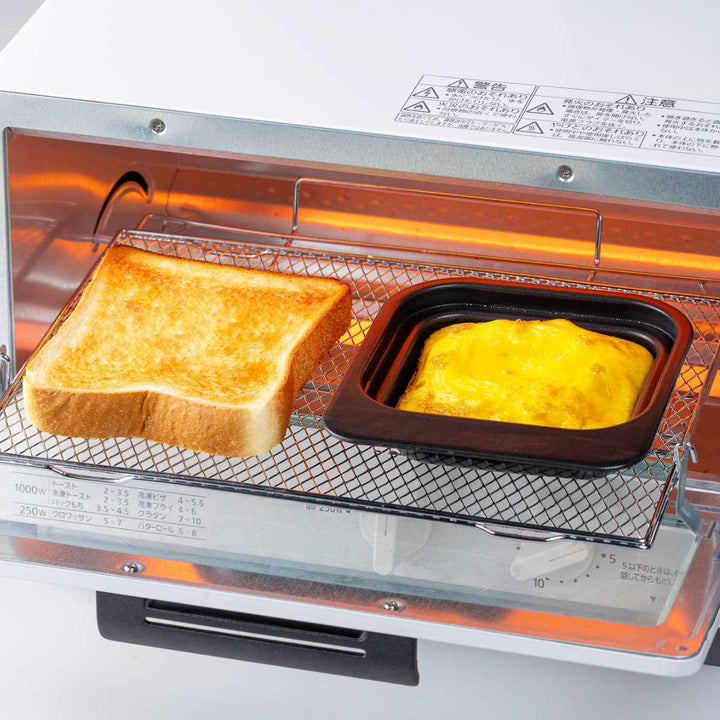 グリルプレート深型2段焼き下段グリル・オーブントースタープレートフッ素加工デュアルプラス日本製