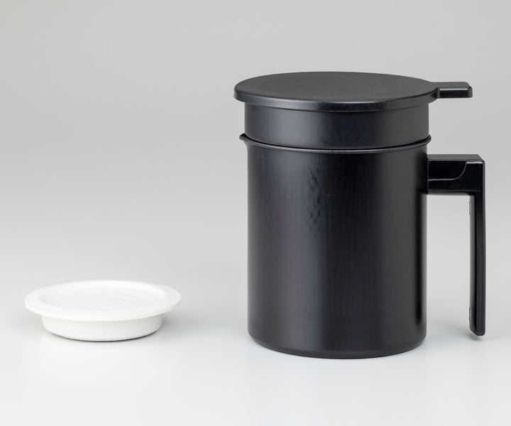 オイルポット500ml活性炭油ろ過ポットフッ素加工