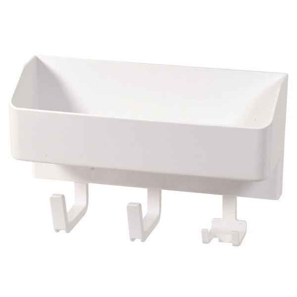 ランドリー収納マグネットタイプマルチラックホースホルダー付ラックマグ・ピット