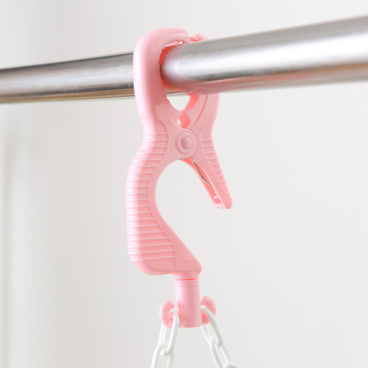 バスタオルハンガー5枚掛けピンチ10個付