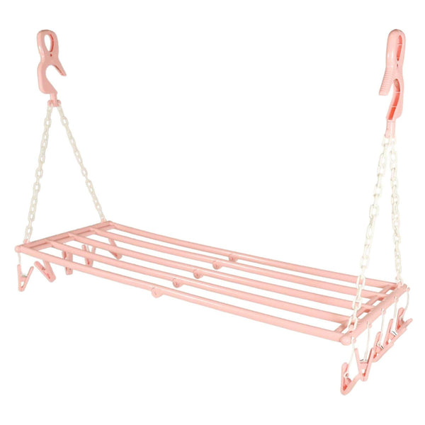 バスタオルハンガー5枚掛けピンチ10個付