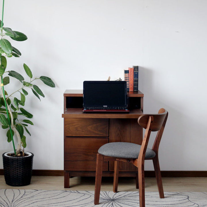 サイドボード幅70cmテーブル付背面化粧フルスライドレール完成品