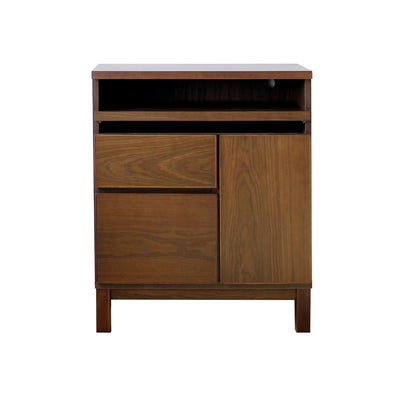 サイドボード 幅70cm テーブル付 背面化粧 フルスライドレール 完成品