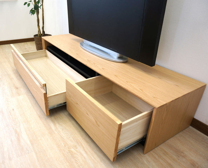 テレビ台幅150cm60型対応引き出しフルスライドレール完成品