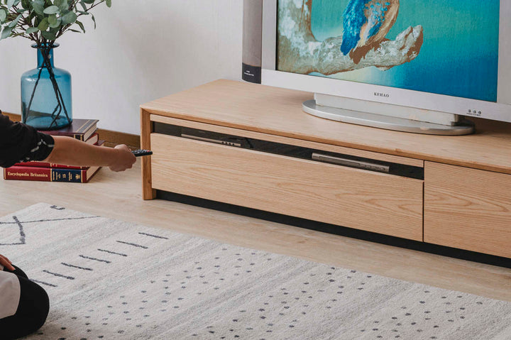 テレビ台幅150cm60型対応引き出しフルスライドレール完成品