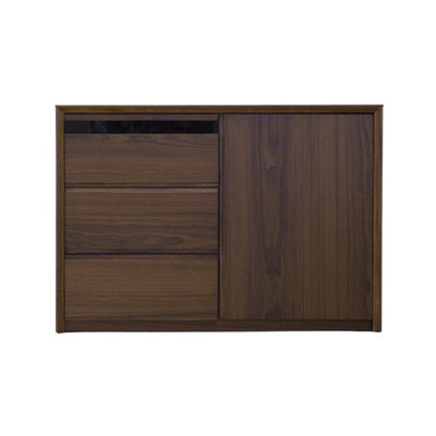 サイドボード 幅100cm 背面化粧 フルスライドレール 完成品