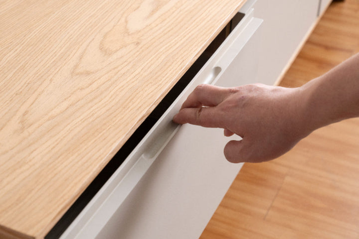 テレビ台幅210cm脚付きフルスライドレール天然木完成品