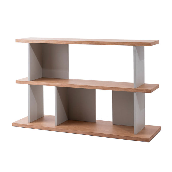 オープンシェルフ幅140cm天然木くすみカラー