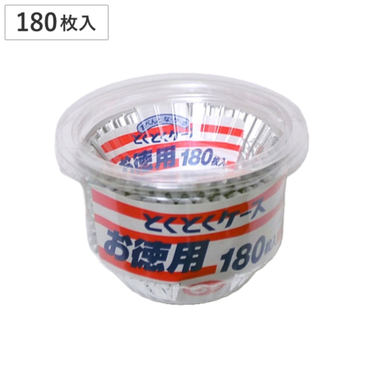 おかずカップお弁当カップとくとくアルミケース6号180枚入