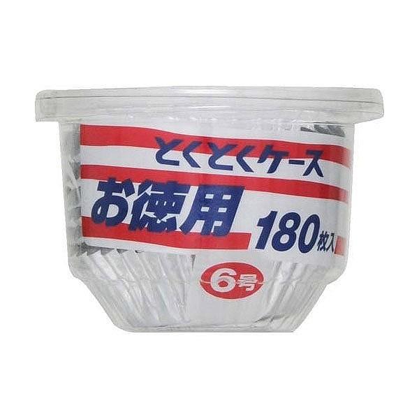 おかずカップお弁当カップとくとくアルミケース6号180枚入