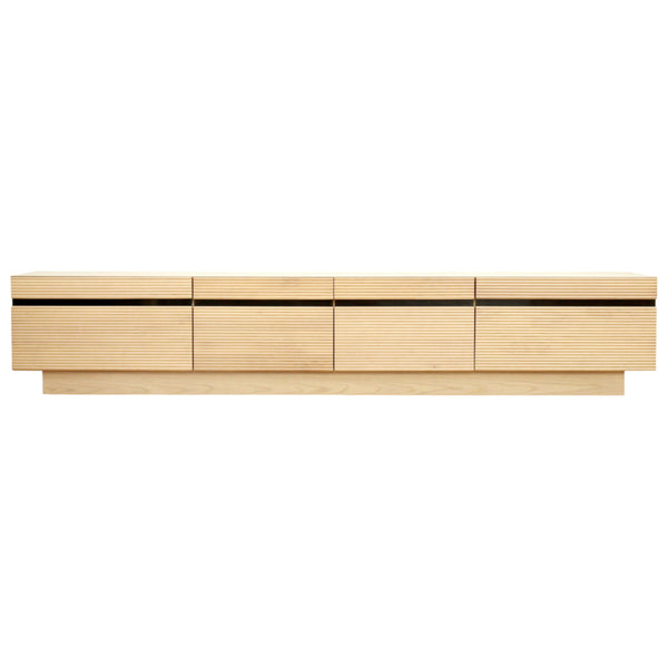 テレビ台幅212cm背面化粧リモコンOK天然木完成品