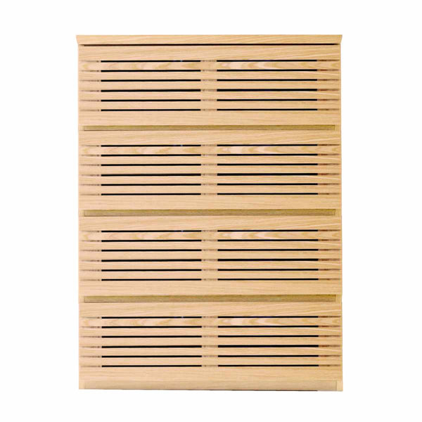 ハイチェスト幅80cm4段フルオープン天然木完成品