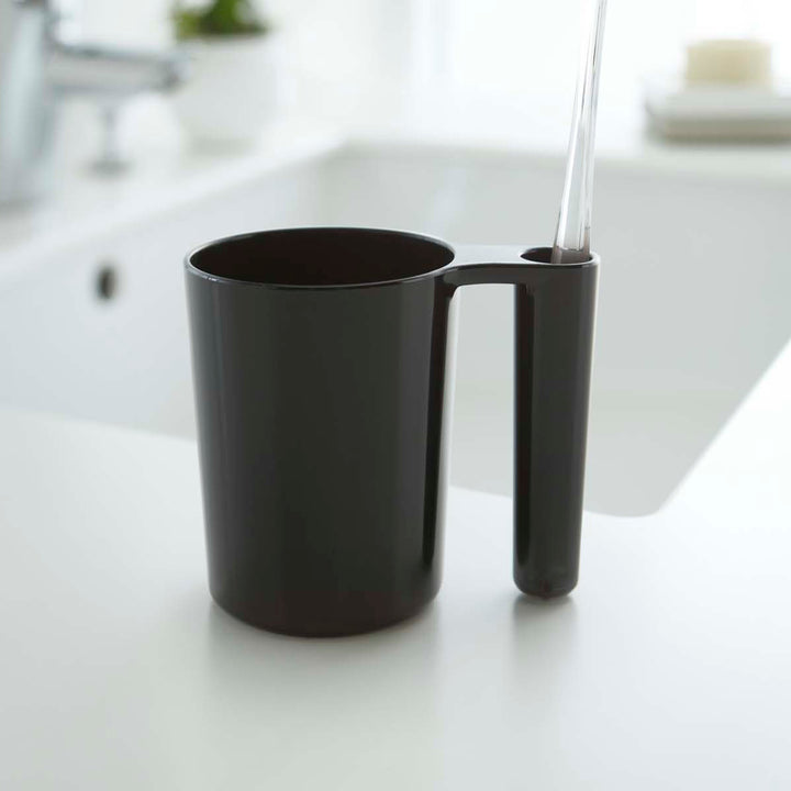 山崎実業MISTタンブラー＆トゥースブラシスタンドミスト