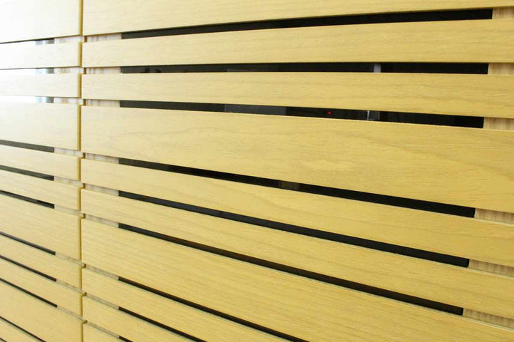 スリムキャビネット幅120cm背面化粧天然木