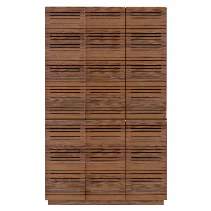 スリムキャビネット幅120cm背面化粧天然木