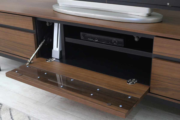 テレビ台幅180cm脚付きリモコンOK天然木完成品