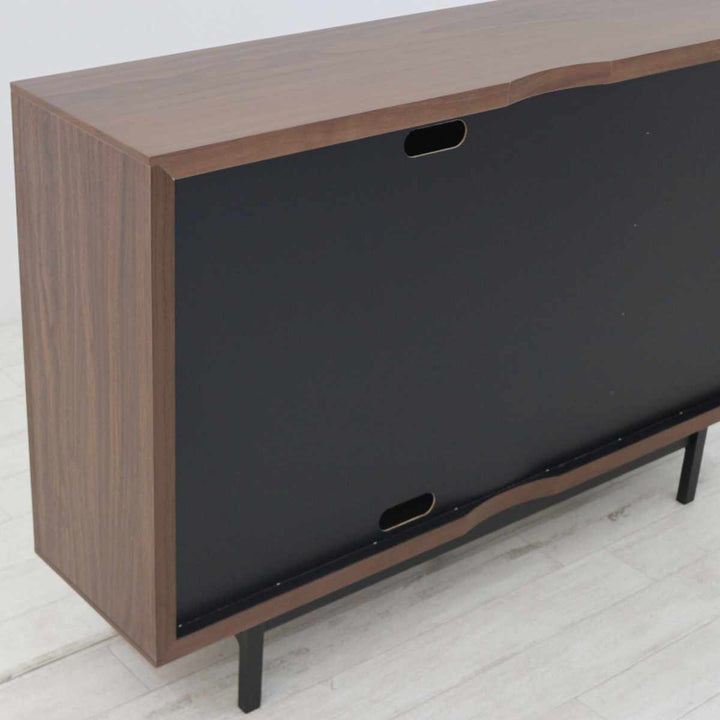 サイドボード幅80cm背面化粧天然木完成品