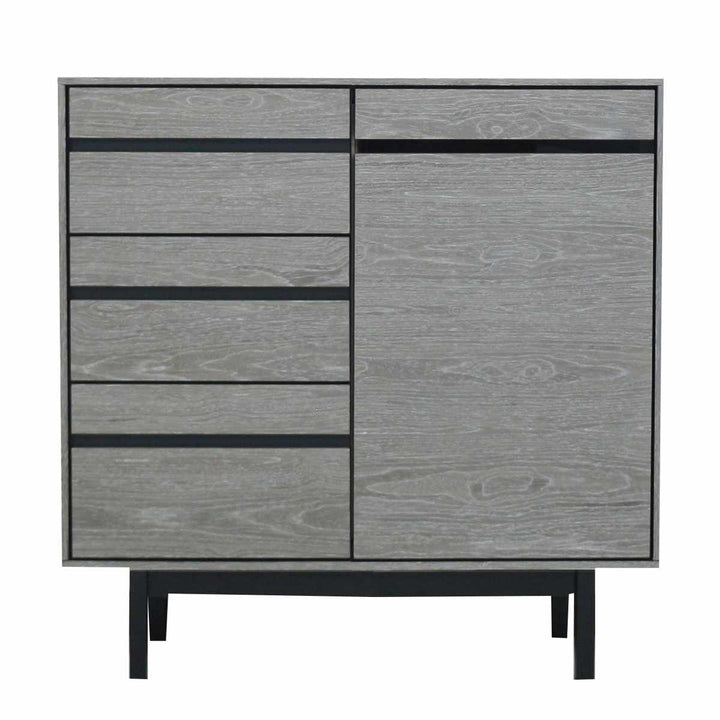 サイドボード幅80cm背面化粧天然木完成品