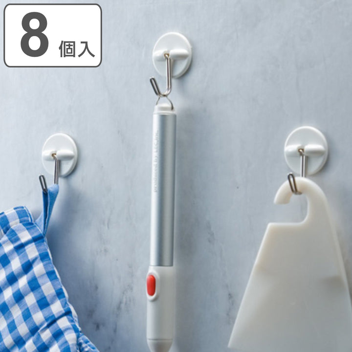 フック粘着テープハングフックミニ8個入り