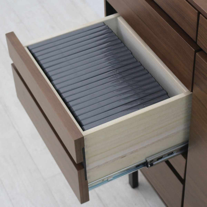 サイドボード幅120cm背面化粧天然木完成品