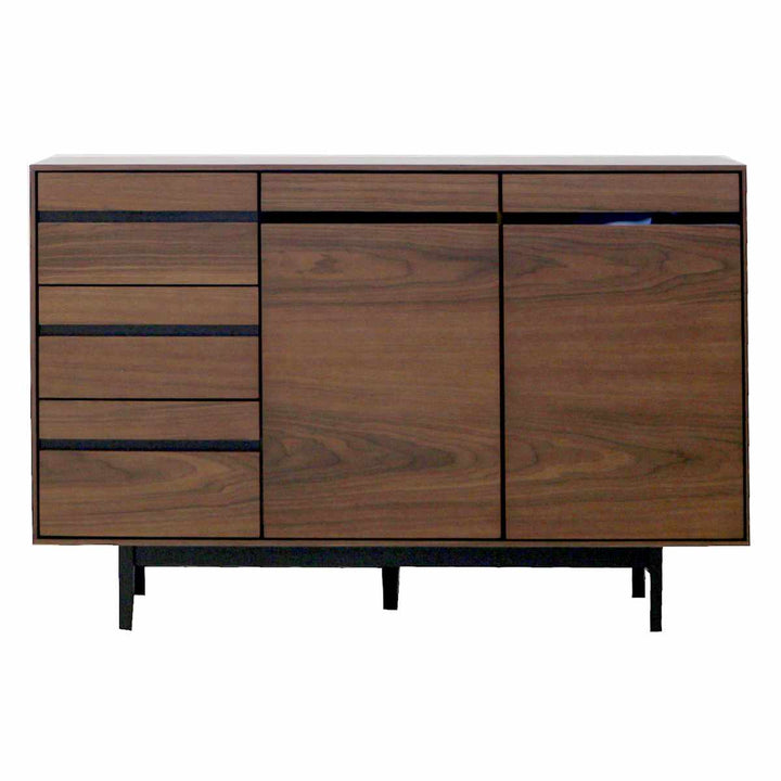 サイドボード幅120cm背面化粧天然木完成品