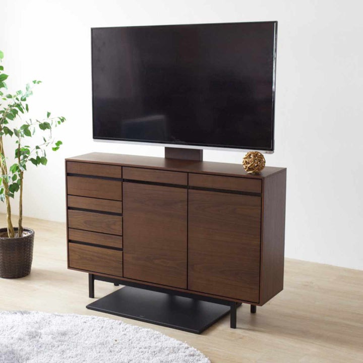 サイドボード幅120cm背面化粧天然木完成品