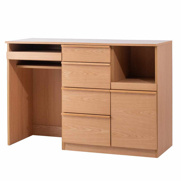 キッチンカウンター幅140cmメラミン天板天然木完成品