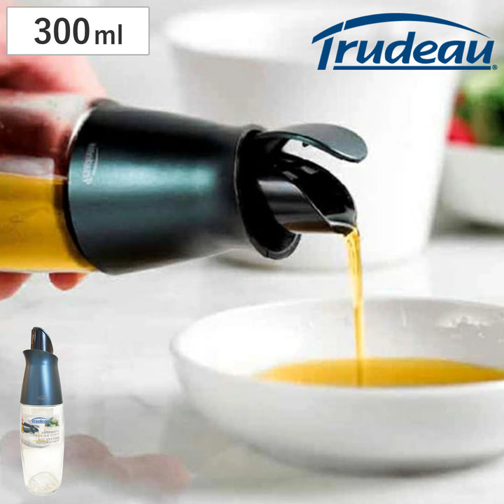 オイル＆ビネガーボトル300mlガラス製Trudeauトゥルードゥーオイルボトル油さし