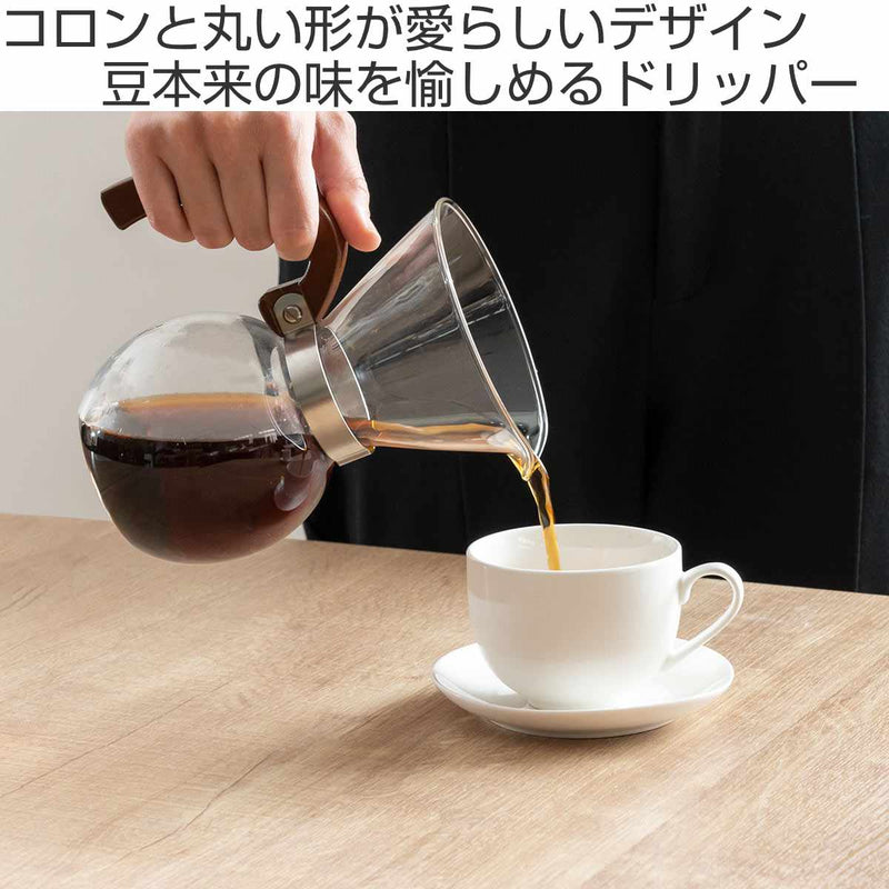 コーヒーメーカー400ml3杯用ロクサン63ガラス