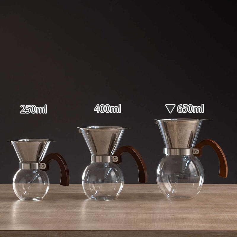 コーヒーメーカー650ml5杯用ロクサン63ガラス