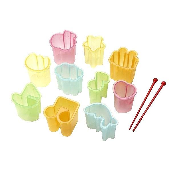 お弁当抜き型セットミニ型・10個入ピック・2本入