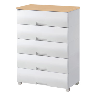 チェスト フィッツプラス 5段 幅75×奥行41×高さ105cm F7505 メープル