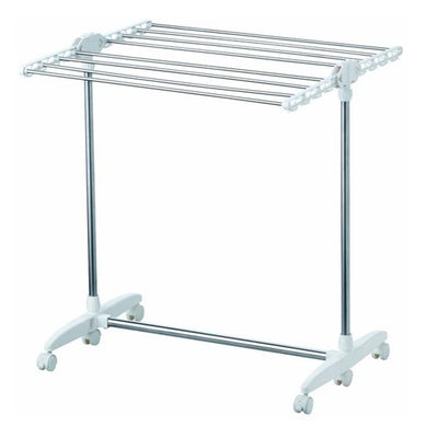 バスタオルハンガー 物干しスタンド タオル掛け PORISH ステンレス製 キャスター付き